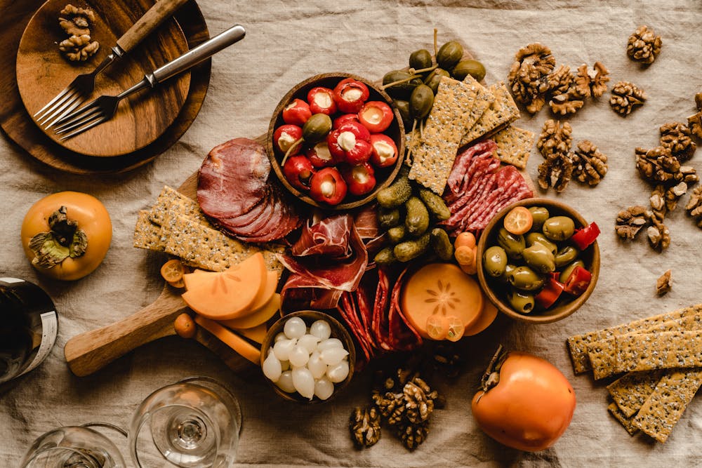 Rustic Mediterranean Charcuterie Board Rustic Mediterranean Charcuterie Board