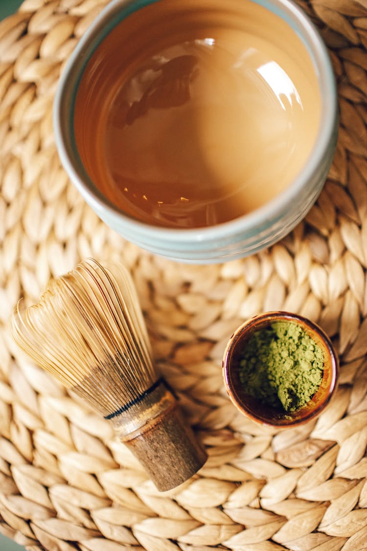 Matcha Tea With Whisk