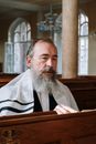 A Bearded Man Wearing a Tallit