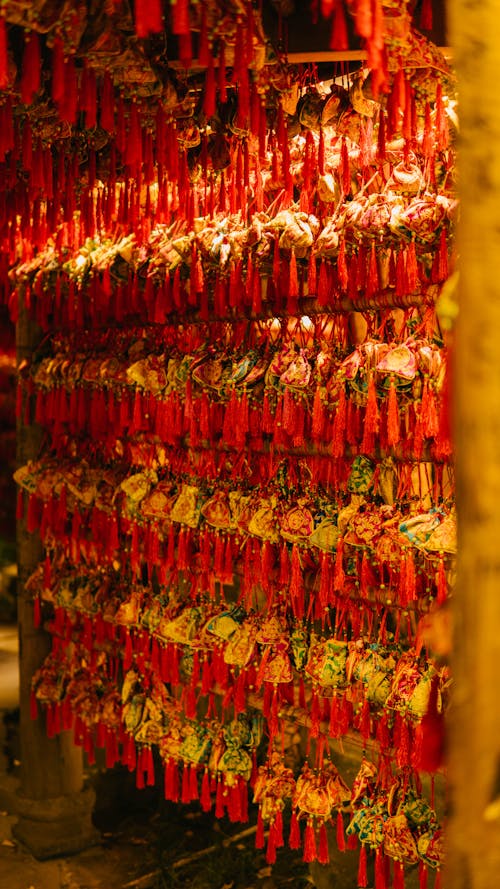 Hanging Red Chinese Lanterns