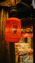 A Red Lantern Hanging