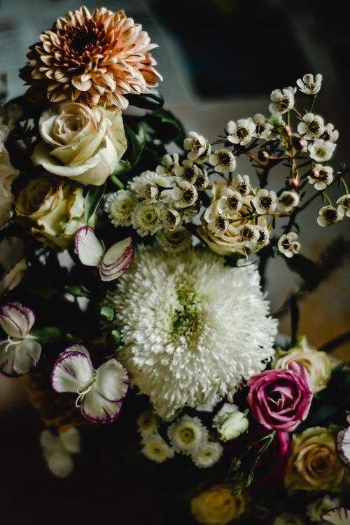 Free Elegant arrangement of various flowers captured in Finland. Stock Photo