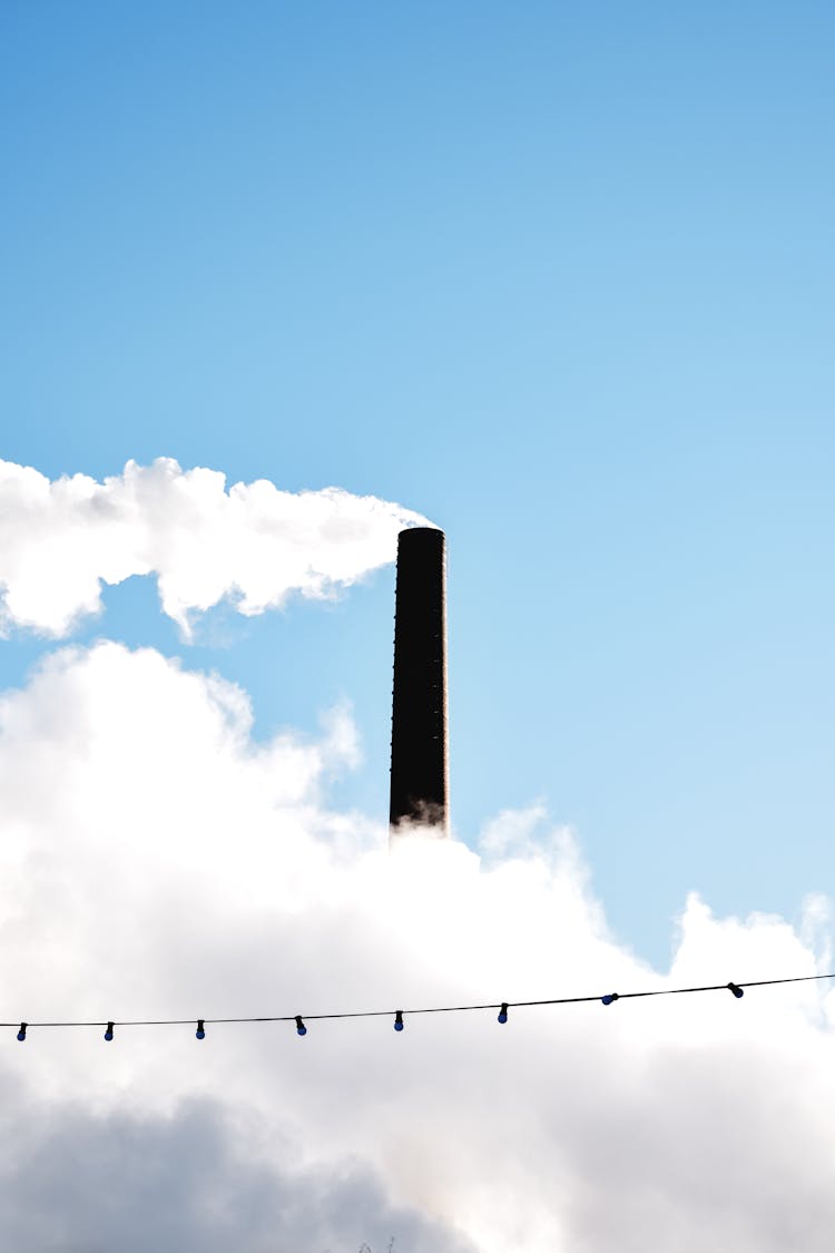 Chimney Emitting Smoke 