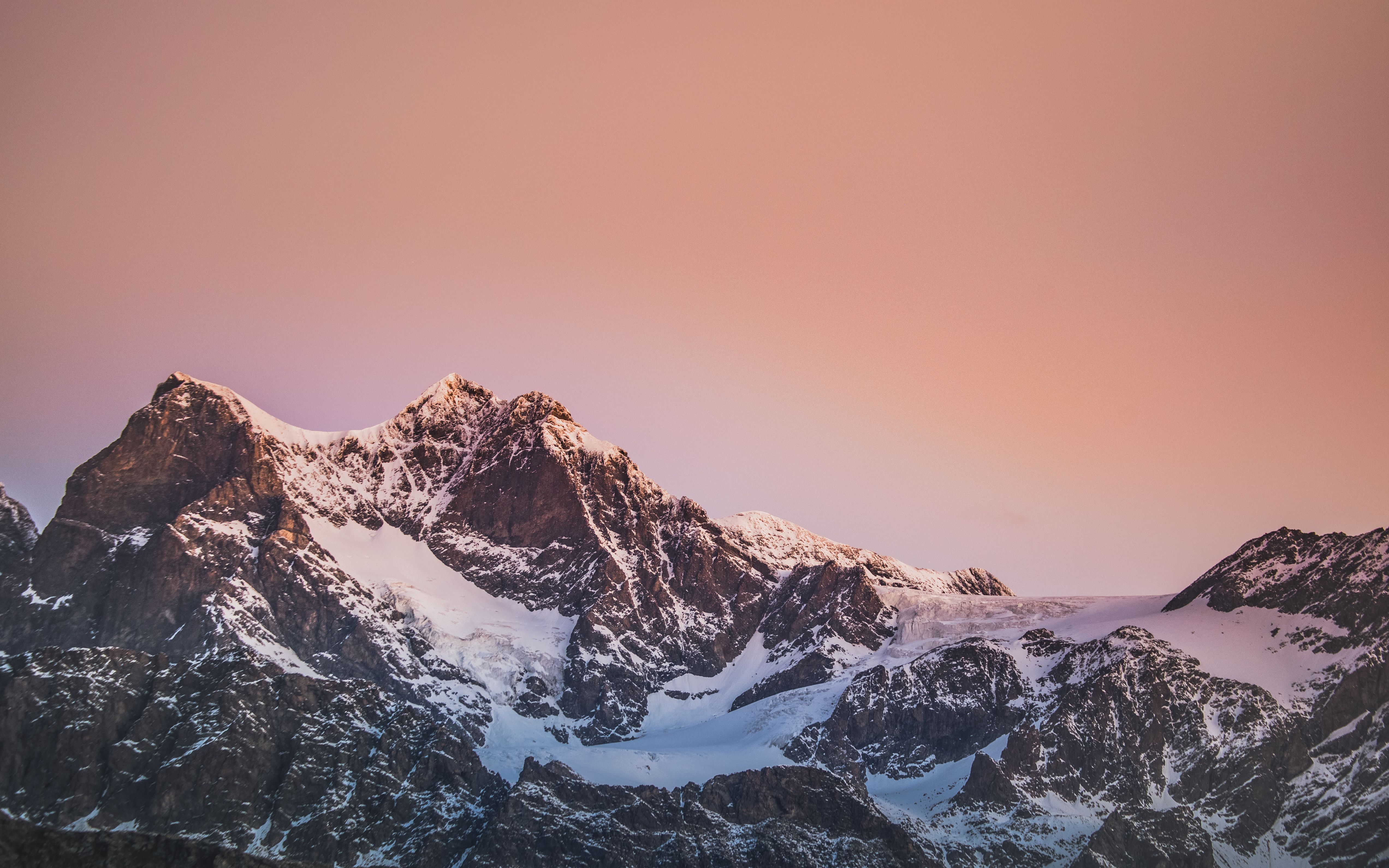 Snow Covered Mountain During Golden Hour · Free Stock Photo