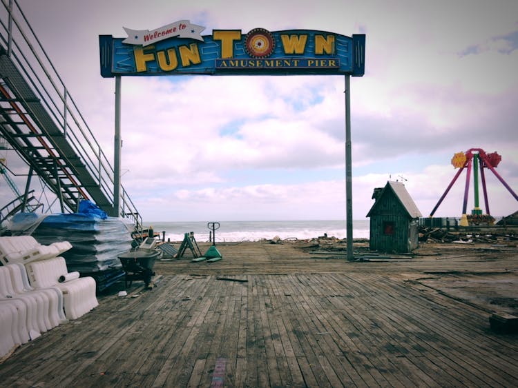 A Signage On A Pier