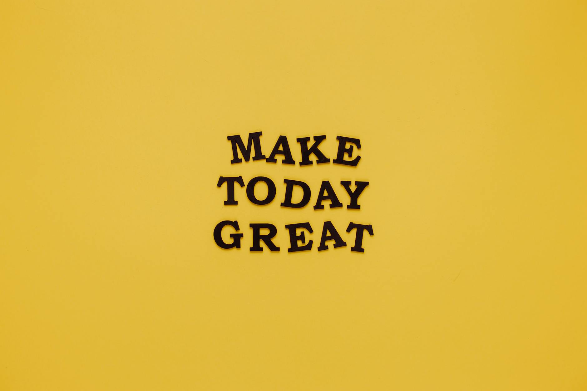 Motivational Quote on Yellow Background