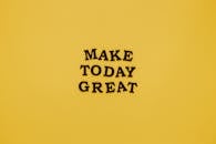 Motivational Quote on Yellow Background