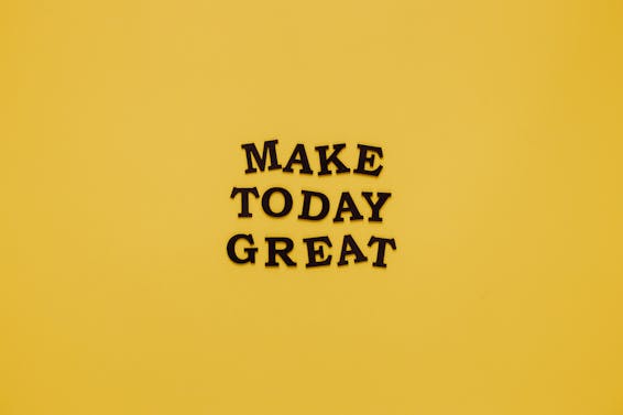 Motivational Quote on Yellow Background