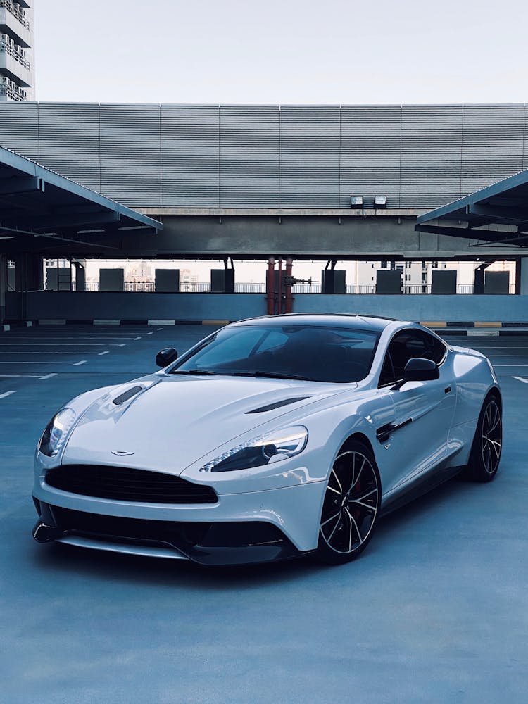 An Aston Martin Vanquish Carbon