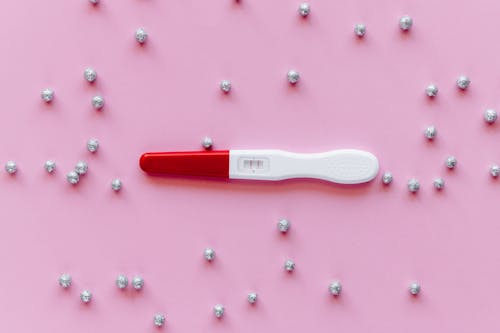 Red and White Digital Thermometer