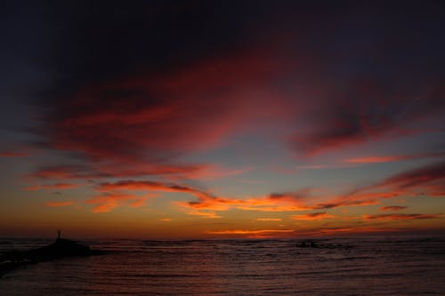 Бесплатное стоковое фото с закат, пляж