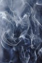 Abstract backdrop of dynamic smoke creating waves in air