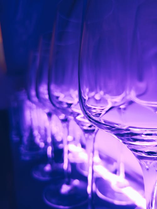 Close-up of Wine Glasses 