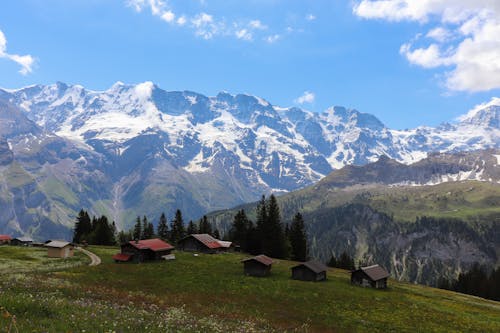 Darmowe zdjęcie z galerii z alpy, alpy szwajcarskie, błękitne niebo