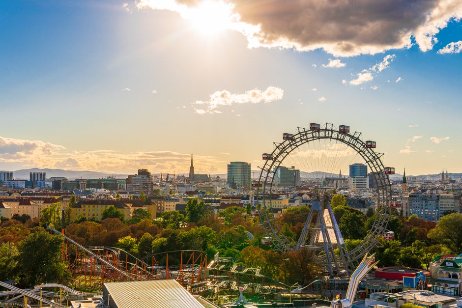 Run the Prater park and Hauptallee, Vienna, Austria