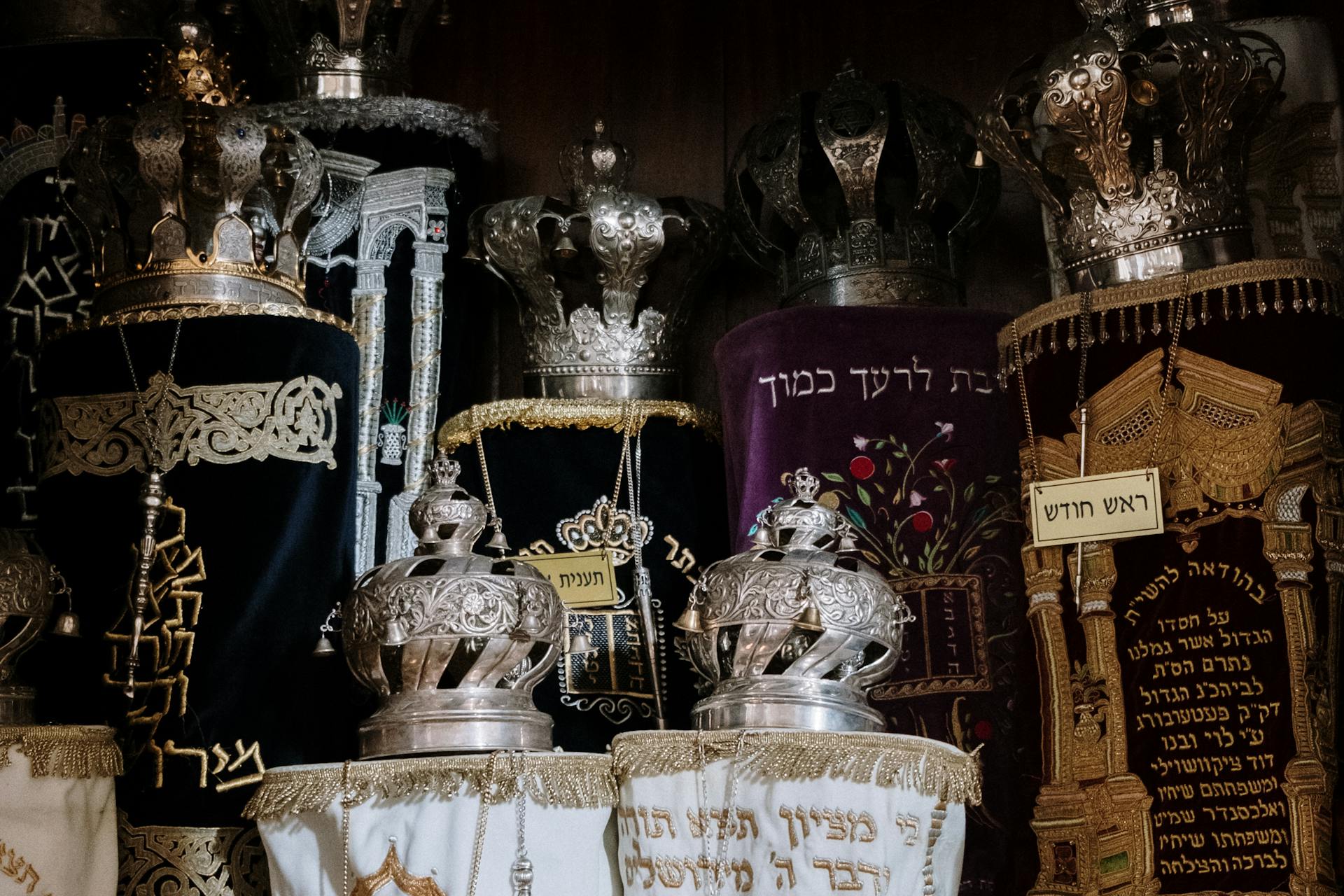 Arranged Torah Scrolls