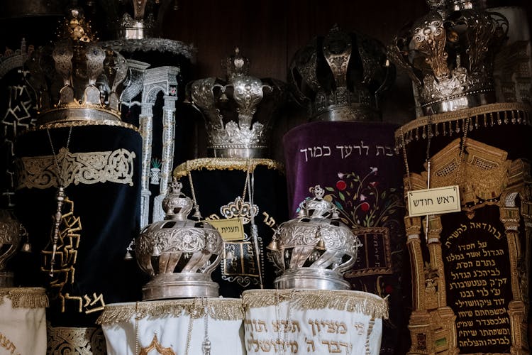 Arranged Torah Scrolls