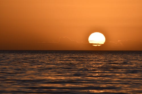 Sun Setting over the Sea