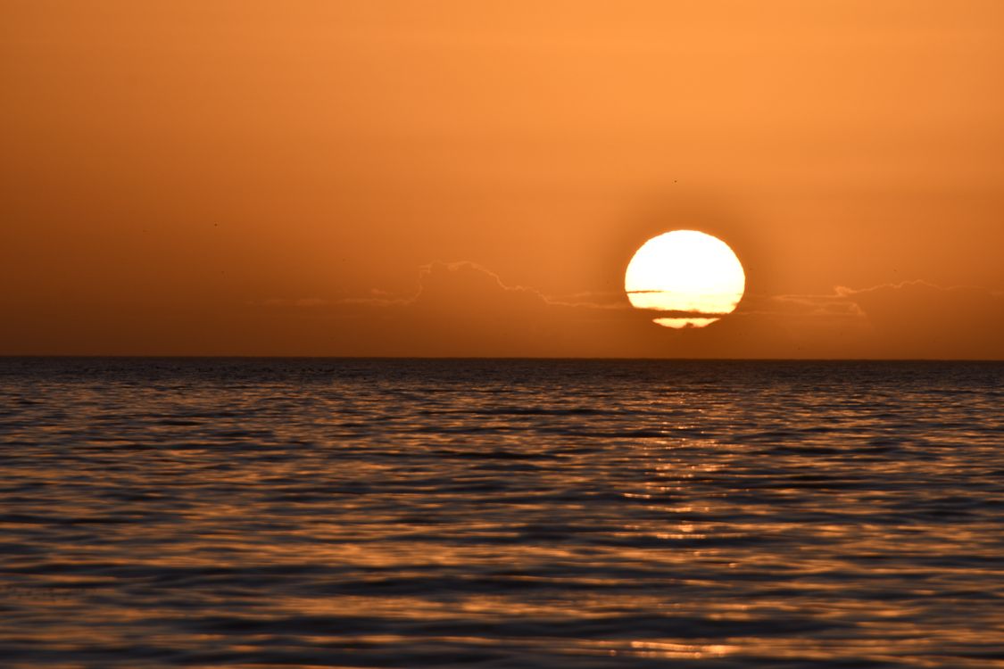 Soon Setting Sun Sun Setting over the Sea · Free Stock Photo