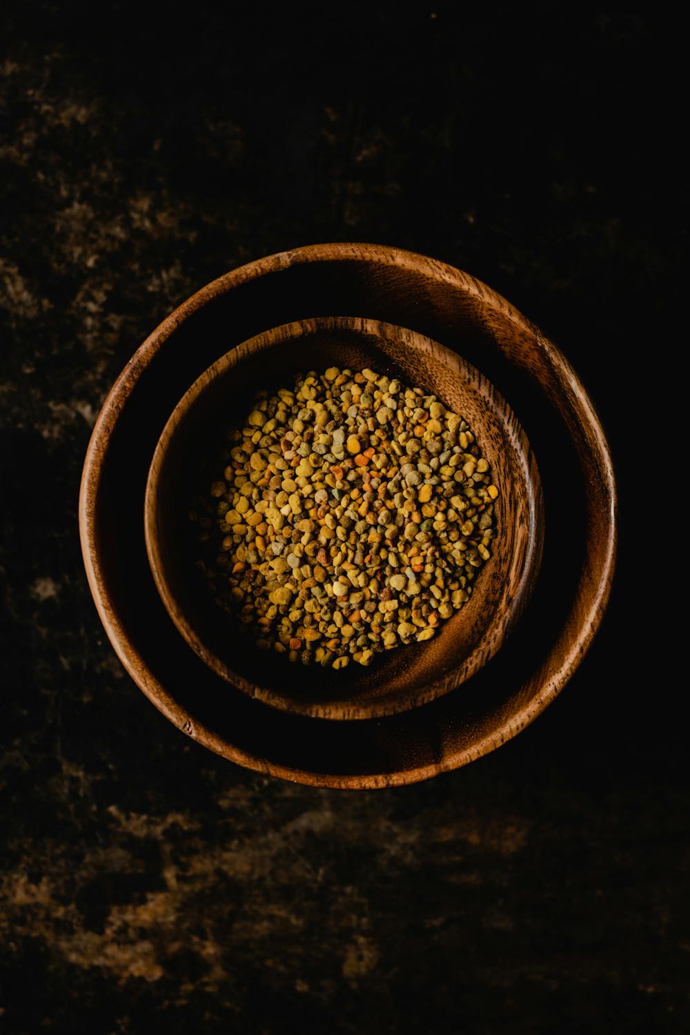 bee pollen in a small bowl