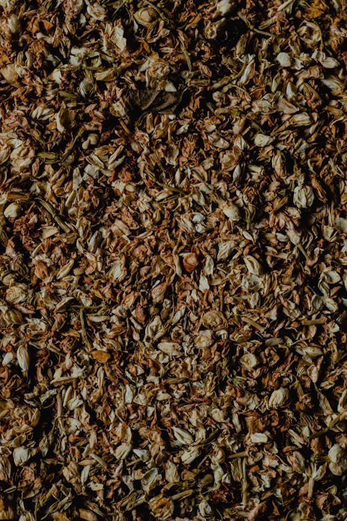 Free 
A Pile of Loose Jasmine Tea Leaves Stock Photo