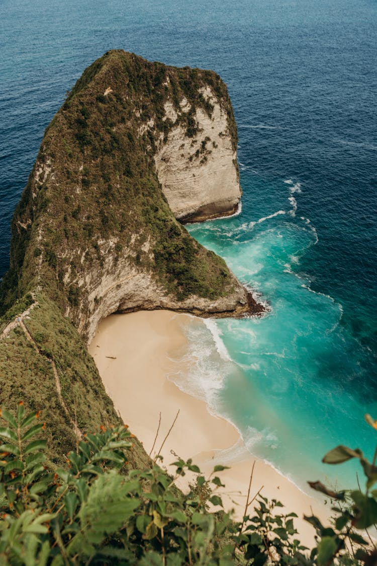 Cliff On Peninsula By The Ocean