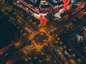 Aerial Photography of an Intersection