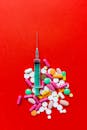 A Medication Pills and Injection