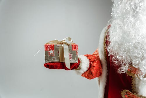 Free Gray and Red Gift Box Stock Photo