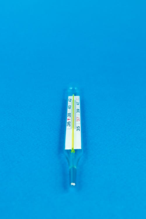 White and Yellow Thermometer