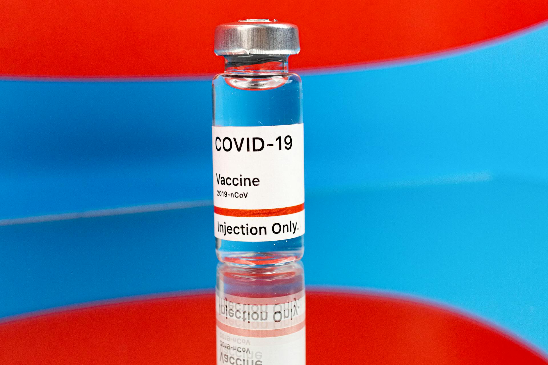 White Labeled Vaccine Bottle