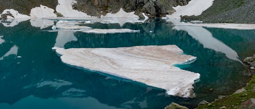 White Snow on the Lake