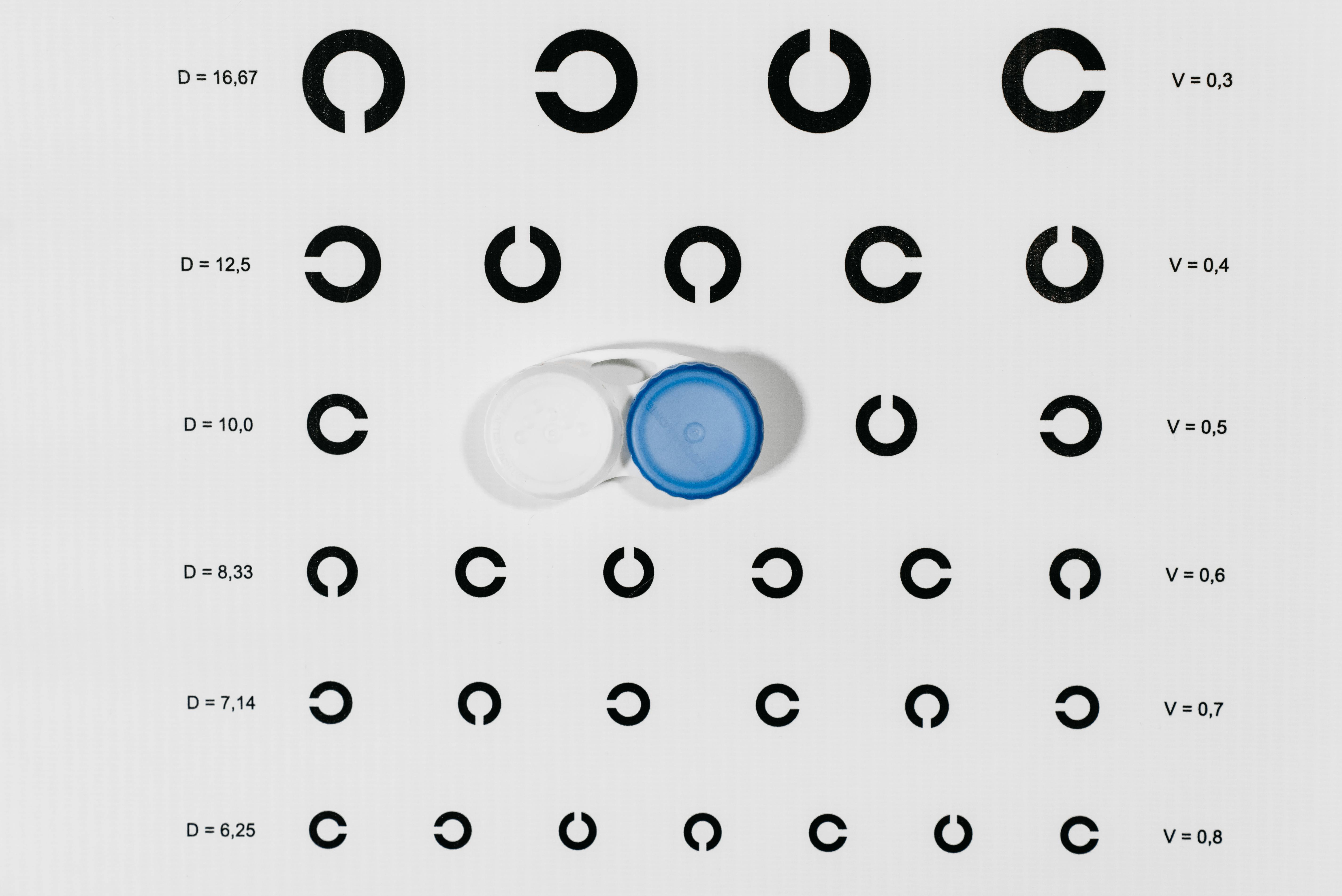 Eye chart chart used measure hi-res stock photography and images