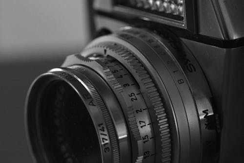 Camera Lens in Close-up Photography