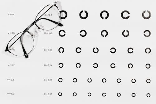 Eyeglasses on White Background