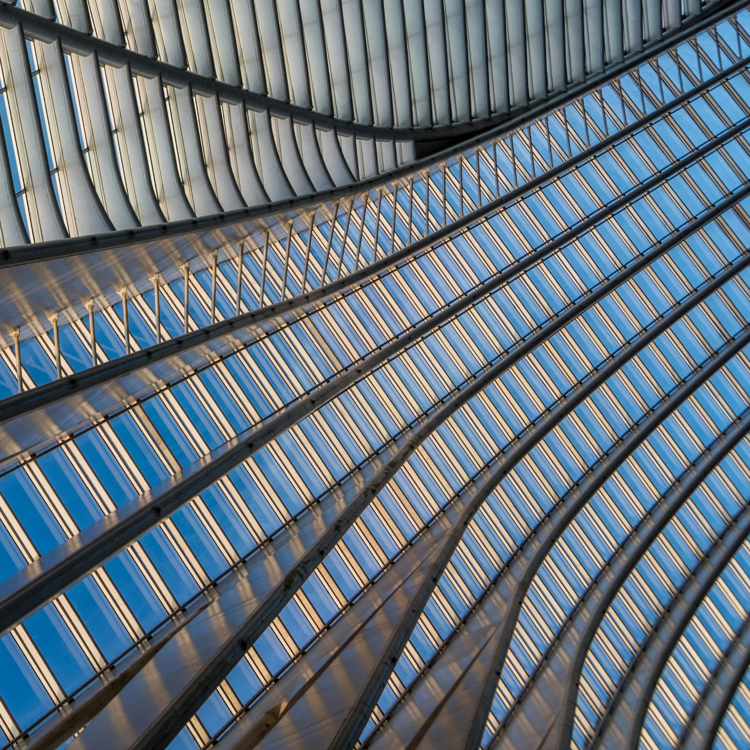 Free stock photo of lines, lines and curves, metal construction