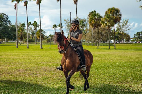 A Woman Riding a Horse 