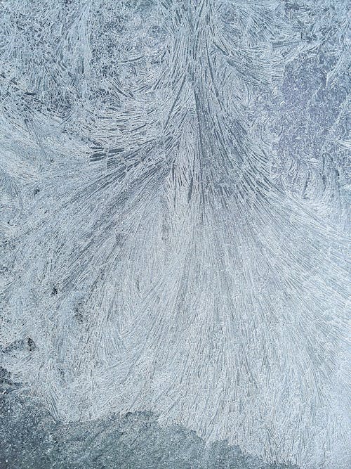 Abstract Ice Paintings on Surface