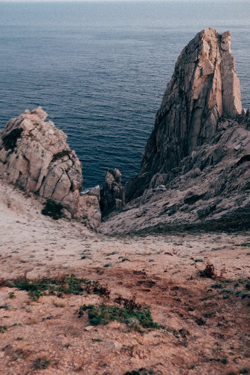 deniz, deniz manzarası, dikey atış içeren Ücretsiz stok fotoğraf