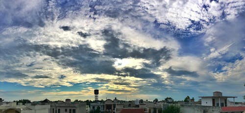 Free stock photo of blue sky, cloudy sky, iphone