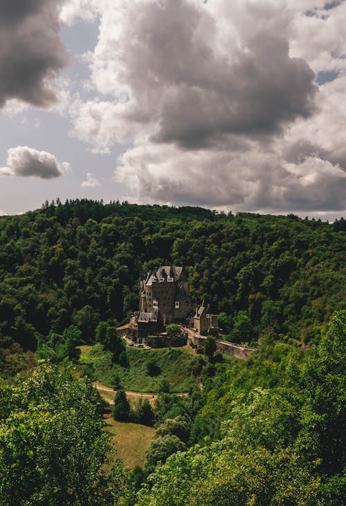 中世紀城堡, 伯格埃爾茲, 垂直拍攝 的 免費圖庫相片