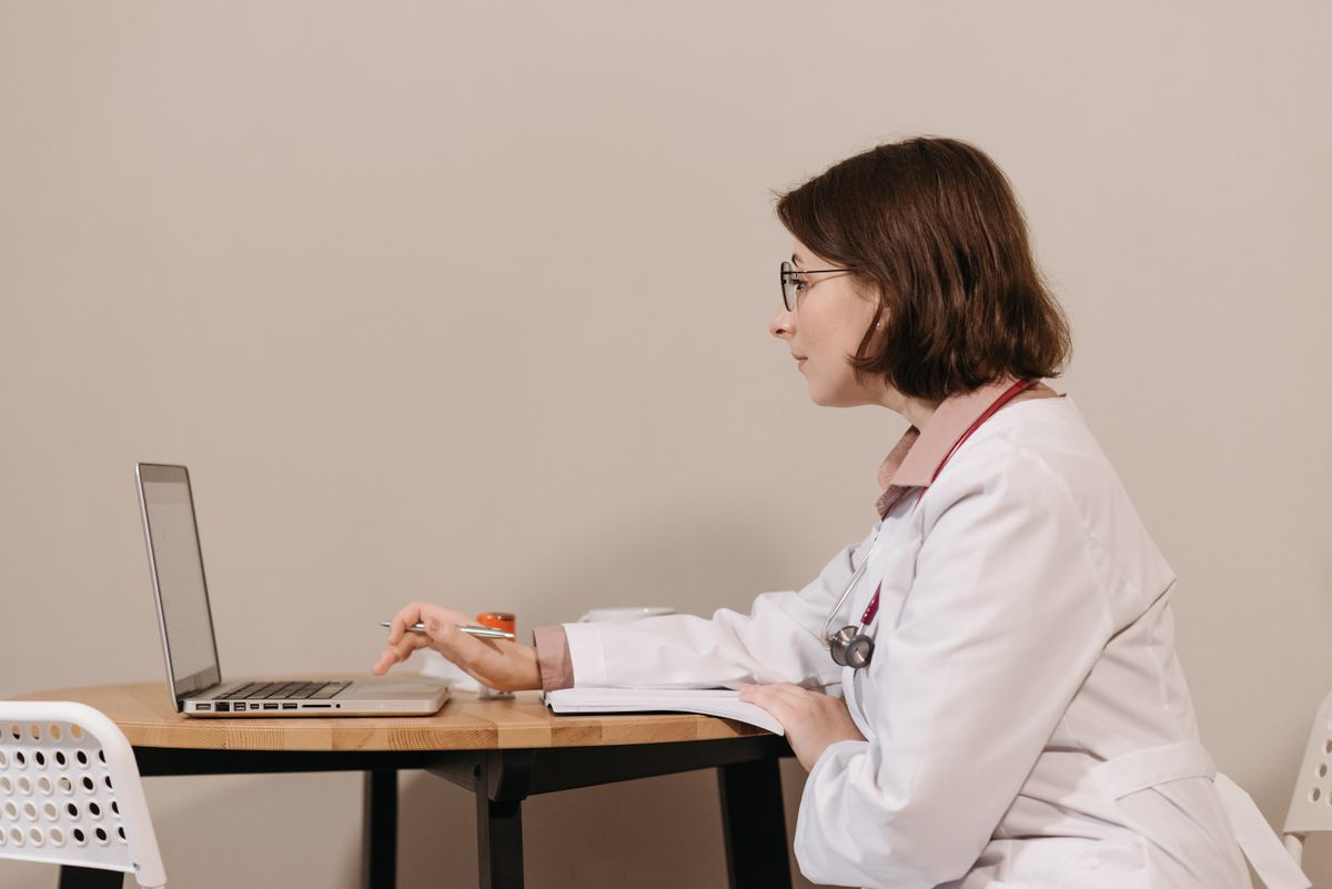 Clinical provider at work