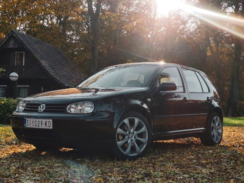 Free stock photo of black car, car lights, mk4