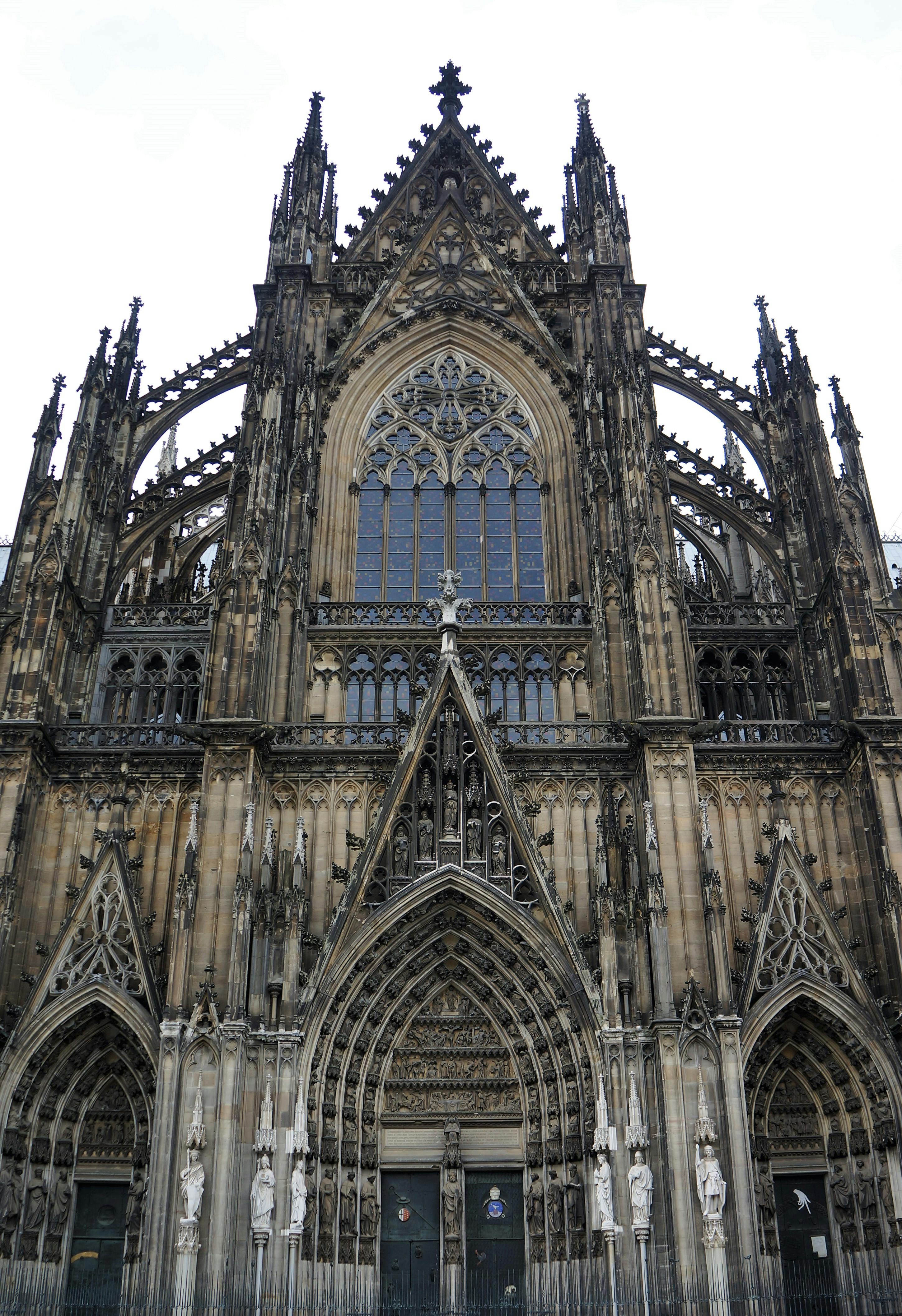 a brown and gray cathedral