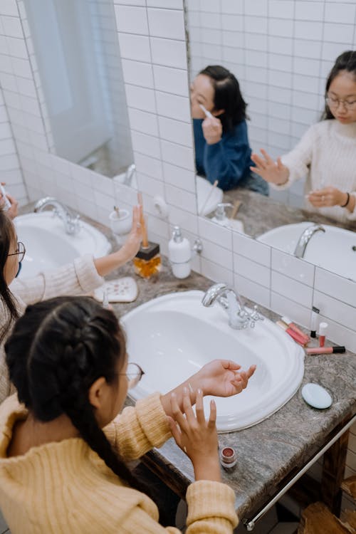 Základová fotografie zdarma na téma asijské holky, koupelna, mladý