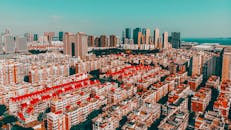 Aerial View of City Buildings