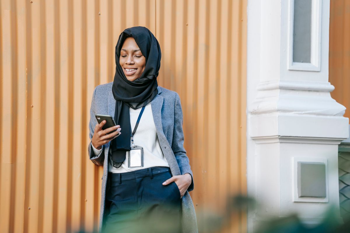 Professional Muslim businesswoman