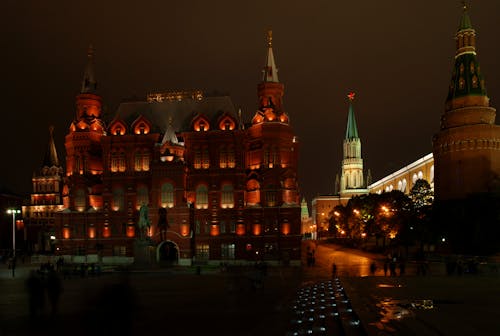 The Moscow Kremlin Square at Night