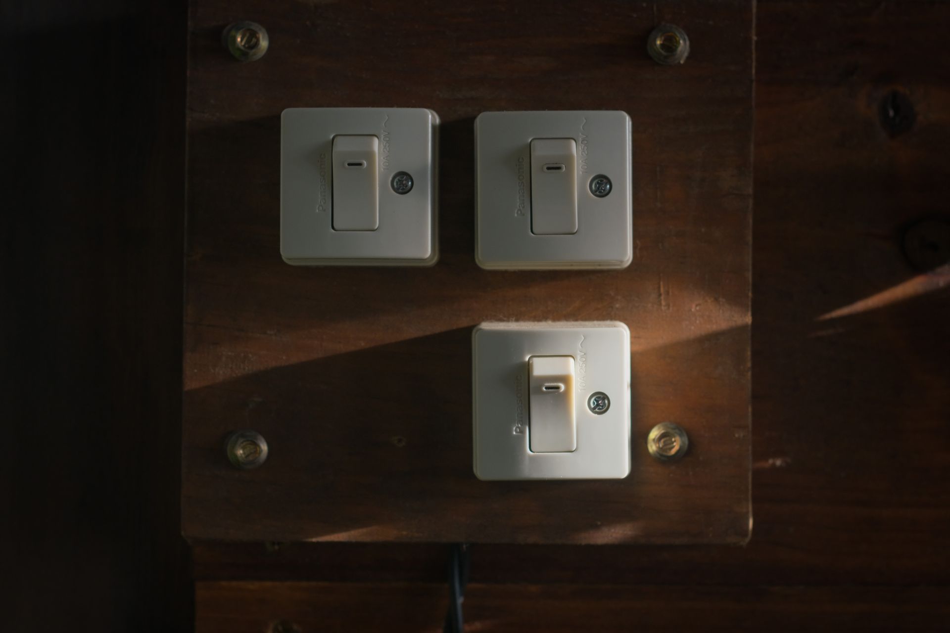 Close up of Light Switches