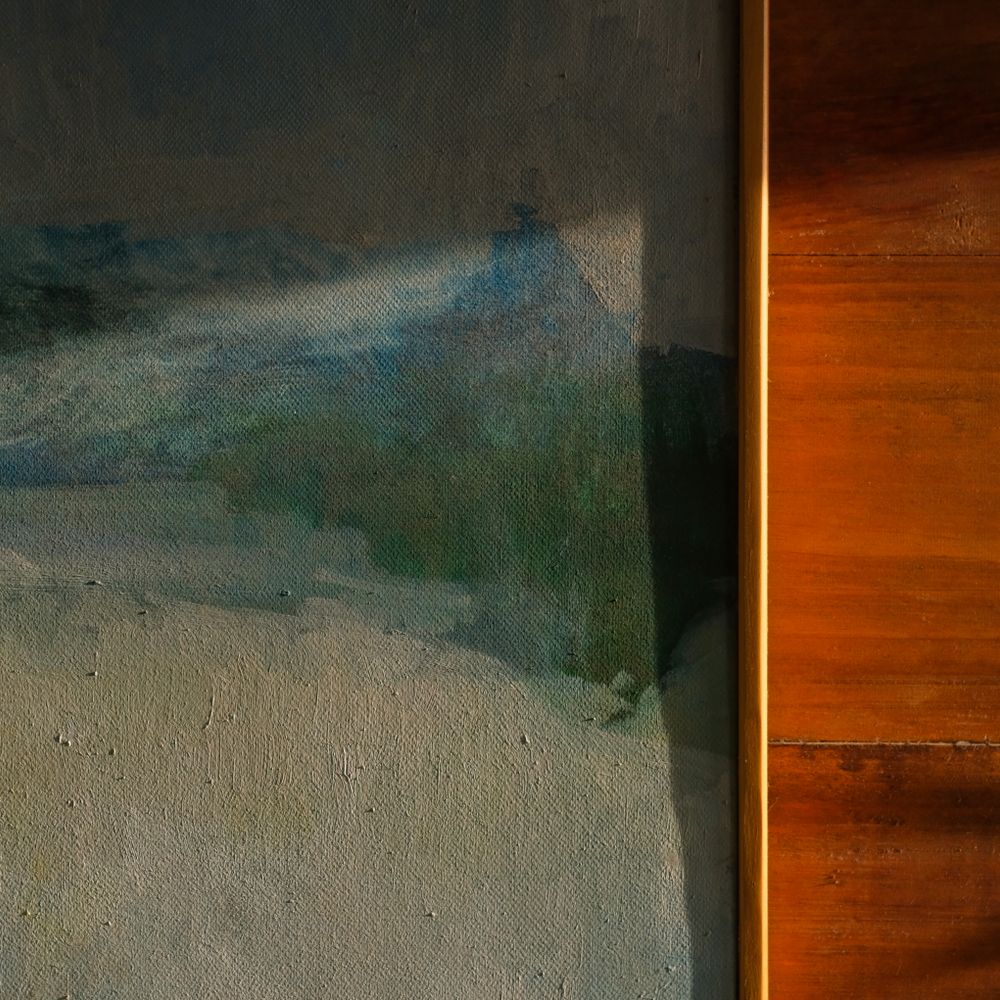 House Painting in Hampstead — dust sheets down and the room fully protected